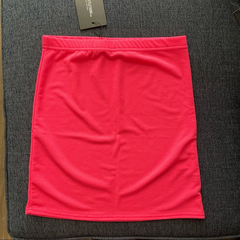Hot pink skirt